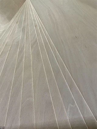 3mm Drzwi Skóra Sklejka Okume Sklejka