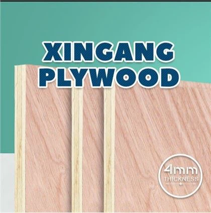 Sklejka handlowa Okoume zwykle używana w opakowaniach i meblach